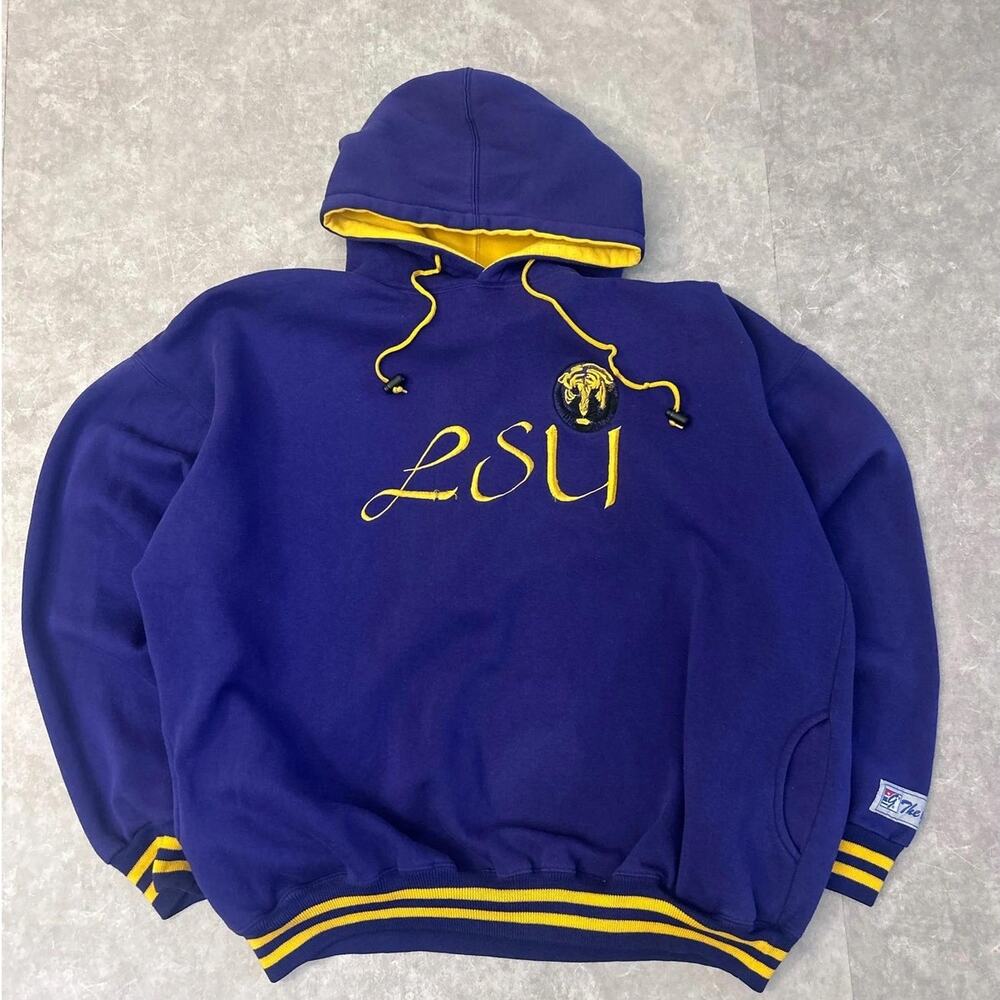 90s Vintage Louisiana State Purple Hoodie Size XL